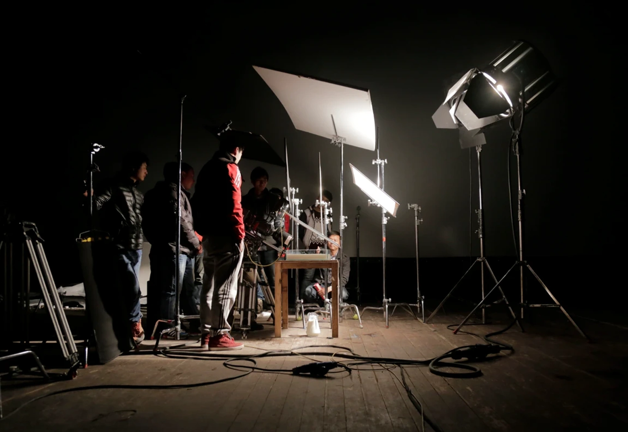 电影行业投资风险分析团队工作场景